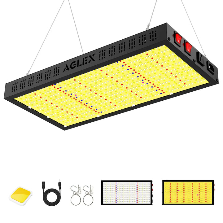 E2000 LED Grow Light Full Spectrum with UV IR Diode for Indoor Plants Coverage 2x3 FT